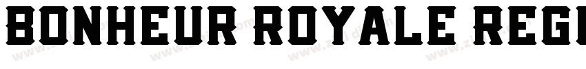 Bonheur Royale Regul字体转换